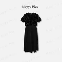 【红毯裙】Mayya Plus麦芽定制小众短袖连衣裙百搭气质裙子32518226