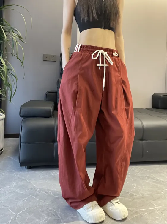 到位25ss 早秋户外时尚休闲直筒弯刀情侣款长裤P6806-1