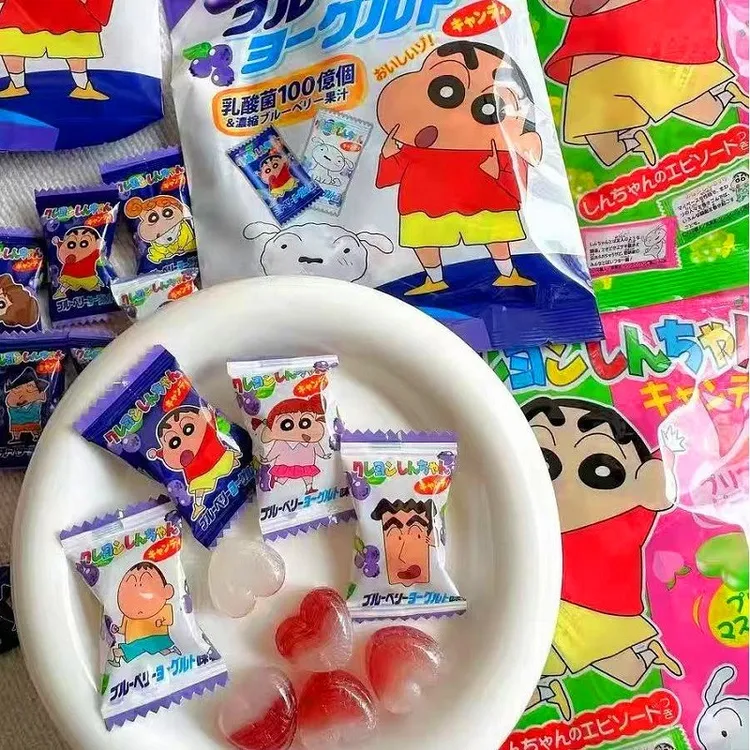 日本进口早川制果Hayakawa蜡笔小新爱心水果硬糖喜糖hiikawa卡哇