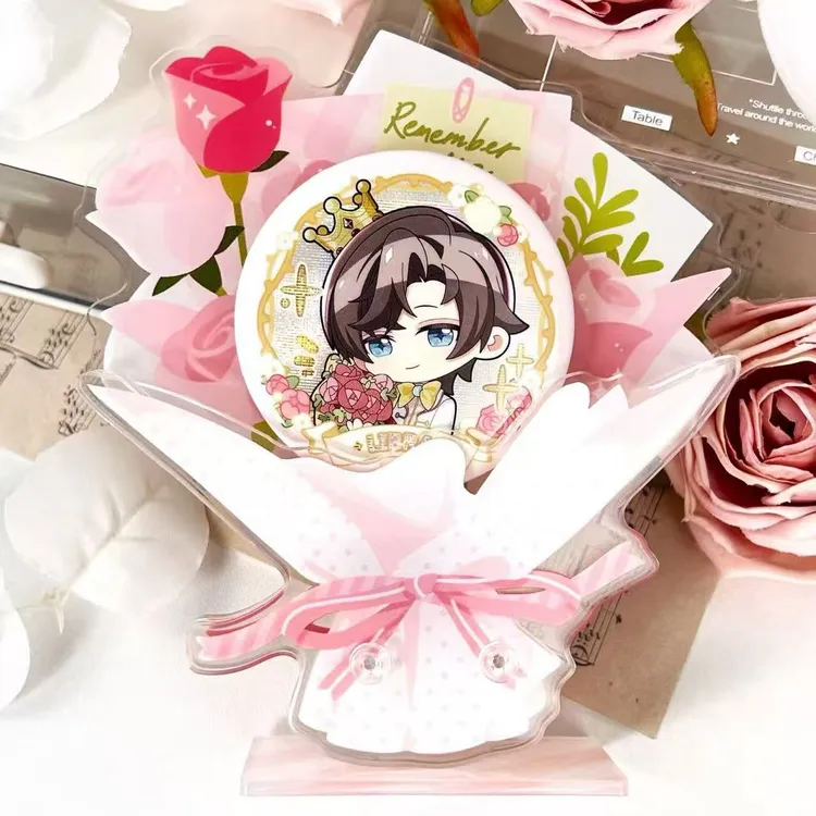 MoonMong|花束谷美吧唧拍摄道具亚克力装饰收纳摆件二次元拍立得