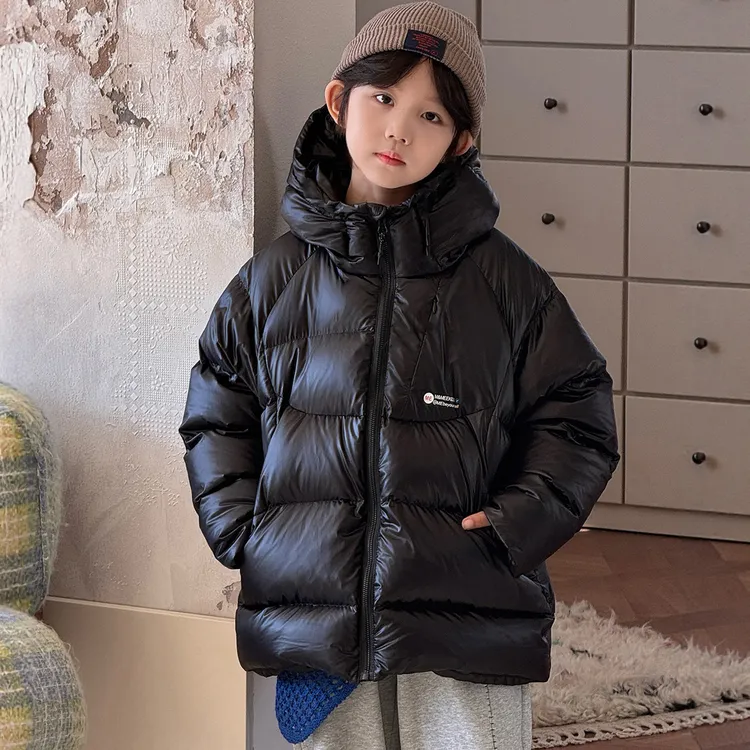 儿童羽绒服韩版2025年冬季新款男童女童中大童加厚连帽童装外套潮