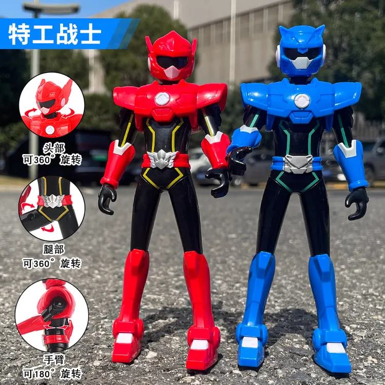 正版迷你特工队玩具X人偶公仔光之枪武器变形特工汽车儿童玩具