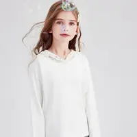 笛莎童装女童蕾丝连帽T恤2025秋季新款中大童儿童上衣-9M2530602