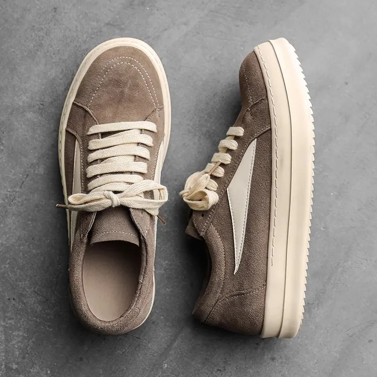 ro鞋男夏季低帮大象灰美式高街板鞋复古真皮厚底百搭运动休闲鞋男