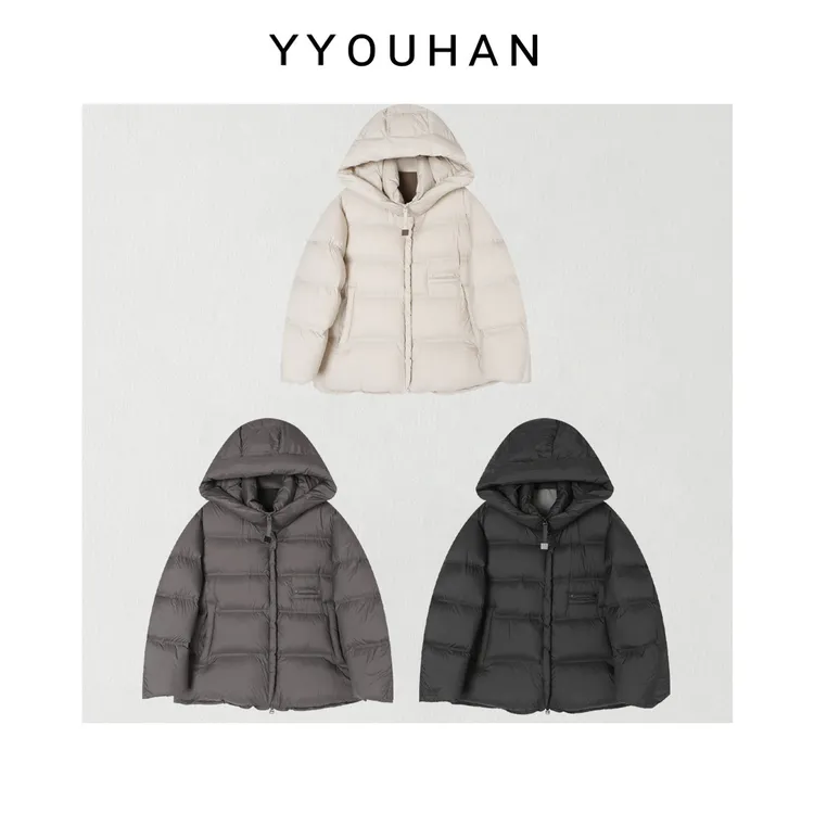 月月 2025秋冬新款【诺尔丁雪山】加厚宽松连帽羽绒服 2510C7031