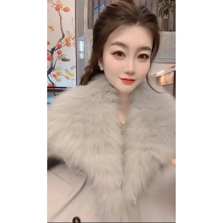 『暖冬心情X』冬季加大毛领厚设计显瘦百搭时尚鹅绒服095