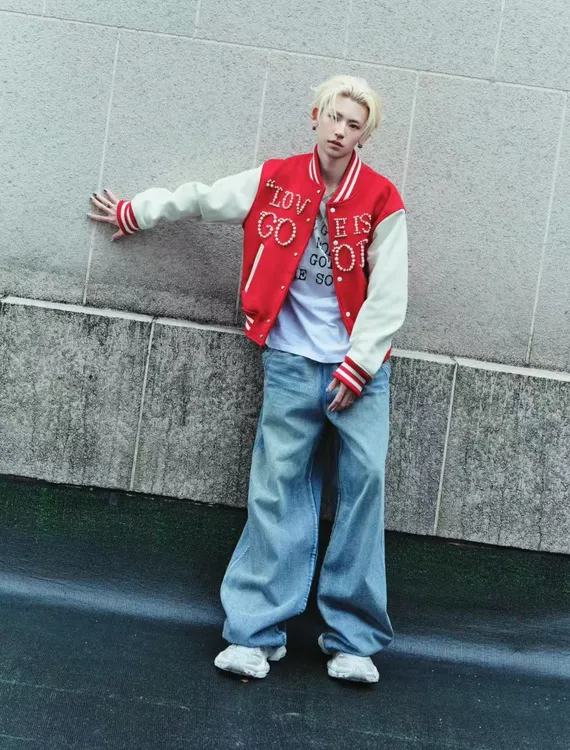 王琳凯同款G0D珍珠经典标语时尚高级感美式拼色棒球服男女同款