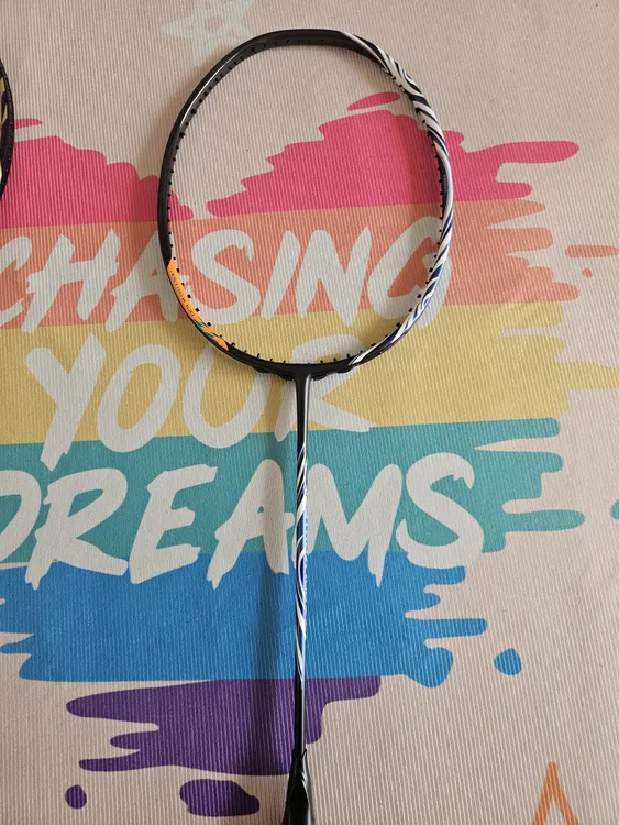 天斧100zz藏青色全碳素羽毛球拍进攻型超轻男女适用耐打训练拍