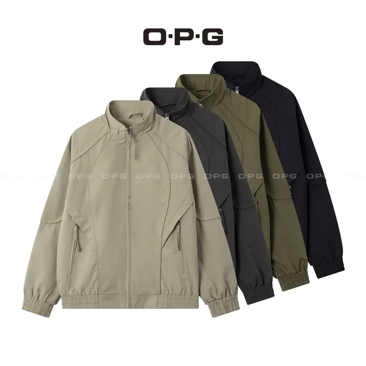 遥发服装【高街风格结构线条拼接夹克】秋季情侣百搭休闲外套25806