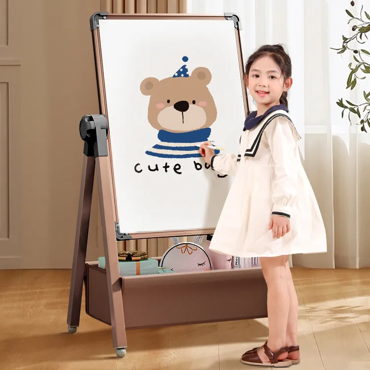 儿童画板双面磁性童趣支架式家用小画板小黑板儿童家用可擦画画板
