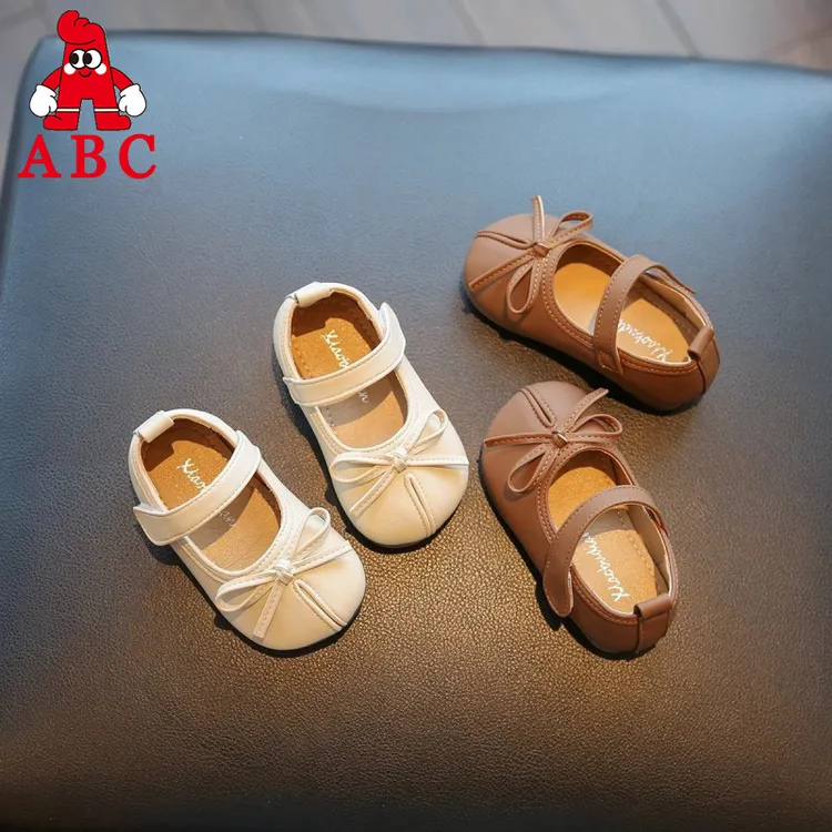 ABC女宝鞋婴儿学步鞋春秋款软底皮鞋1一3岁女宝宝小童鞋子公主鞋