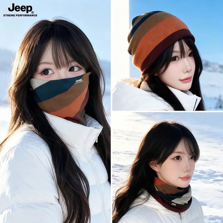 JEEP围脖时尚百搭男冬季骑行防风保暖护颈脖套户外防寒面罩小围巾