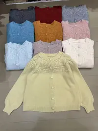 韩系钩花针织套头毛衣开衫