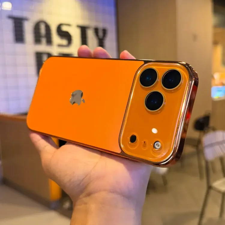 秒变17大视窗适用苹果17promax/16/15磨砂自带镜头膜14防摔手机壳