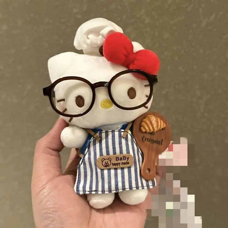 Kitty厨师烘培家系列凯蒂猫玩偶挂饰画家公仔钥匙扣女生礼物kth