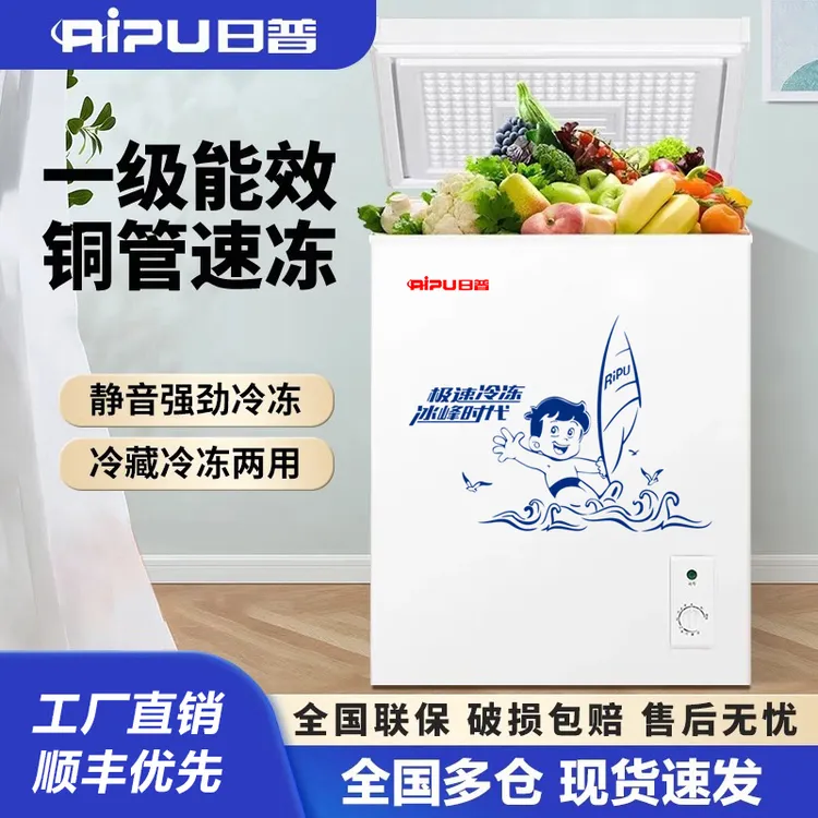 【现货速发】日普65-330升冷柜家用小型冷冻箱冷藏两用微霜冰柜家用商品图