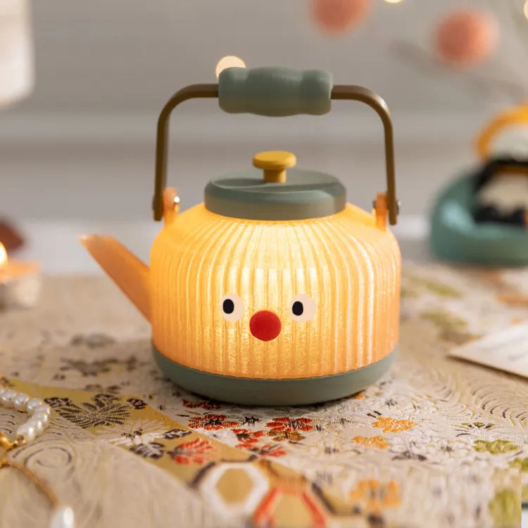 阿楹 可爱治愈解压小夜灯摆件户外露营氛围感装饰玩具把把壶礼物