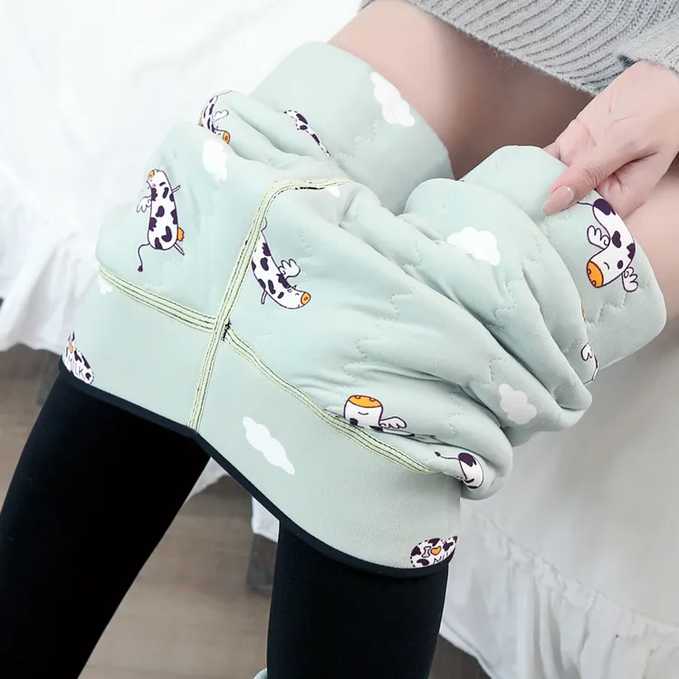 棉裤女加绒加厚打底裤冬季外穿高腰东北显瘦保暖裤超厚特厚一体裤