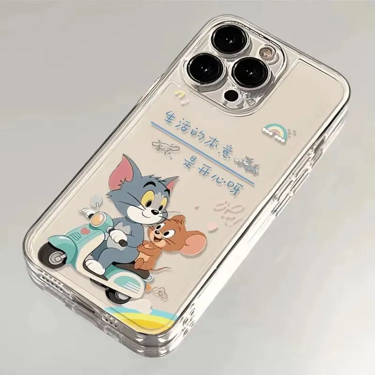 开心呀汤姆适用iphone17苹果16手机壳小米OPPO华为VIVO荣耀一加