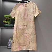 【晚晚】中式连衣裙传统改良复古夏季女装宽松气质连衣裙3657