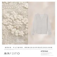 MRFEITO菲爷驾到【塞纳午后】长袖镂空蕾丝百搭上衣H6SY02Q33385