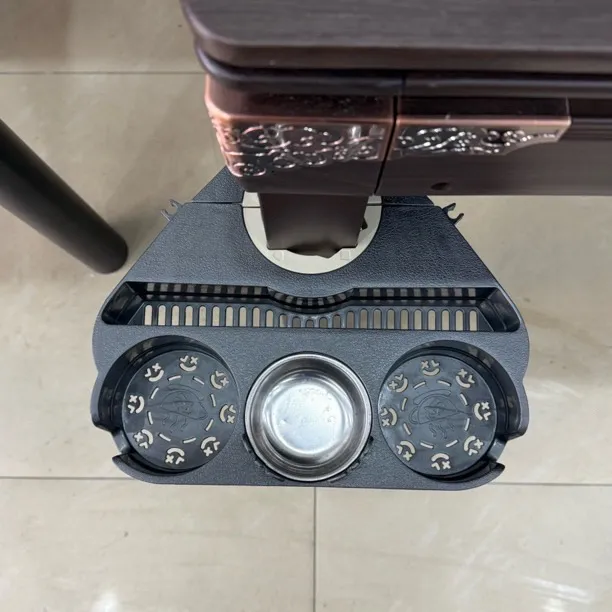 棋牌室麻将桌多功能旋转茶水架烟灰缸通用一对