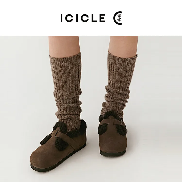 ICICLE之禾25秋冬新品牦牛绒混纺腿套袜套1561