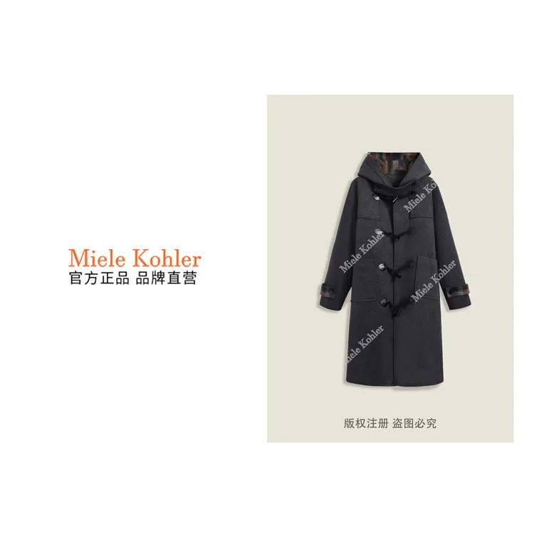 秋冬时尚白鹅绒绵羊毛女保暖羽绒服大衣MKKQ67721【澳门小源同款】