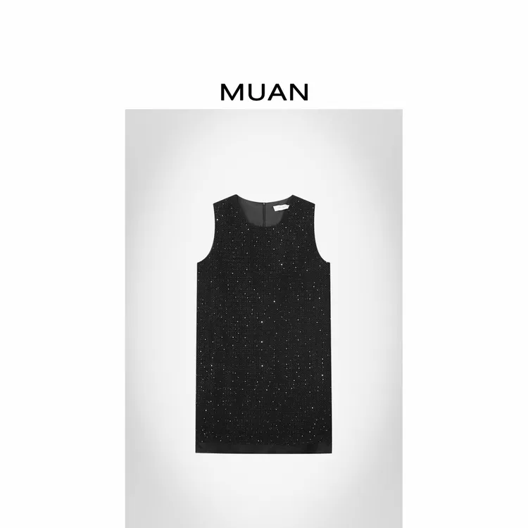 木岸MUAN：《星光背心裙》“星光系列”定制高级闪耀连衣裙女DS-9285
