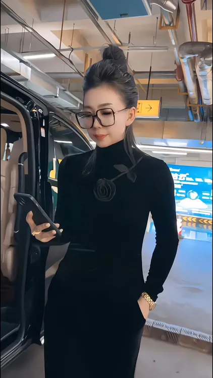 秋季新款时尚修身显瘦大码半高领领丝绒立体花朵长袖T恤打底上衣