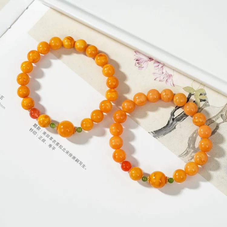 【云上叙】蜜蜡DIY手串-多样性发其一-9mm-V22105-K（商城）