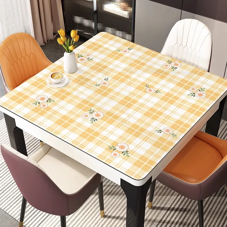 正方形桌垫防水防油免洗防烫pvc餐桌垫小清新桌布茶几桌面保护垫