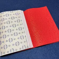 【蜡染楮皮万年红金祥云】刘歪歪特制加厚半生熟毛笔书法作品纸