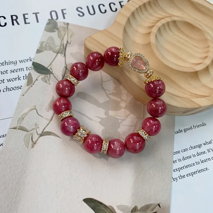 （拍5单）红蔷薇高级轻奢送礼女款时尚手串原创设计ZDYSJ00550