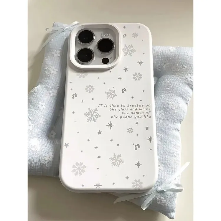 奥菲顿满屏音符雪花适用苹果1716手机壳华为vivo小米17oppo糯米壳