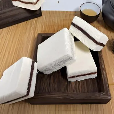 天津特产 米糕 大米糕糯米糕早餐发糕 夹馅传统手工即食糕点500克
