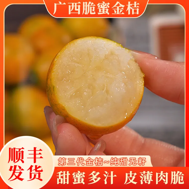 【顺丰】广西脆蜜金桔新鲜现摘第三代纯甜冰糖金桔新鲜肉厚多汁