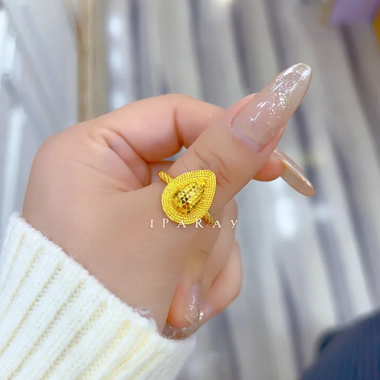 铜合金戒指 伊帕尔阿依新款时尚大方气质精美大小可以调节的戒指