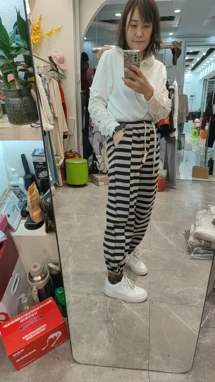 2025～～春款 斑马横纹，老爹裤6个码