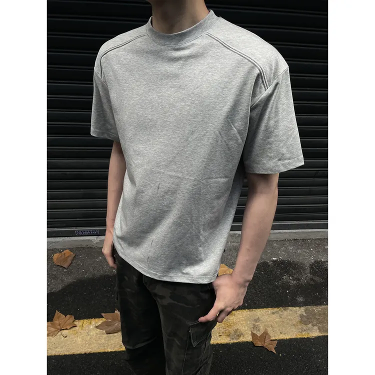 DAY NY【sorona凉感科技面料】boxy版型拼接解构cleanfit短袖T恤