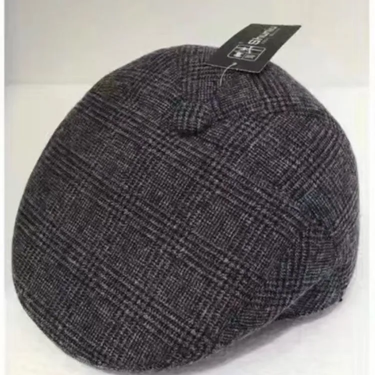 圆顶鸭舌帽冬季极简风秋冬男帽子保暖球帽冷帽贝雷帽