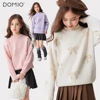 女童毛衣儿童秋冬新款针织打底衫大童加厚毛线衣青少年保暖童装