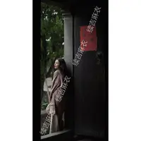 早秋-续吉麻衣25-1808【南枝】棉长袖V领复古国风中长款上衣外套