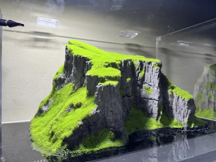 小米鱼缸/当贝鱼缸造景设计 法罗群岛山景 一体式景观