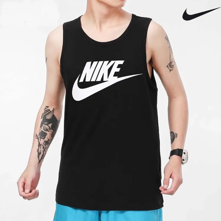 耐克NIKE男装篮球健身训练大logo无袖T恤休闲运动背心 AR4992-013
