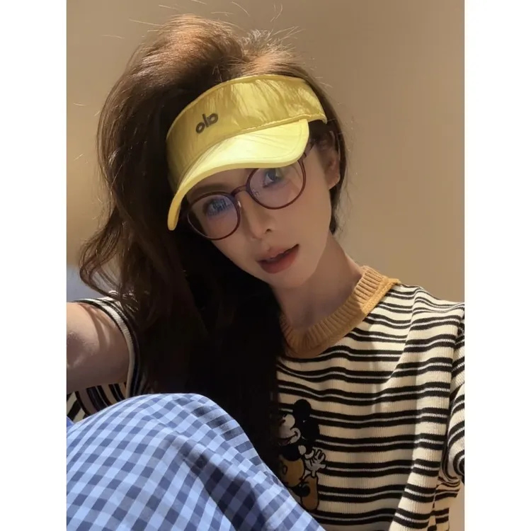 【大头可戴】alo女士夏季空顶遮阳防晒帽户外运动防紫外线百搭跑步