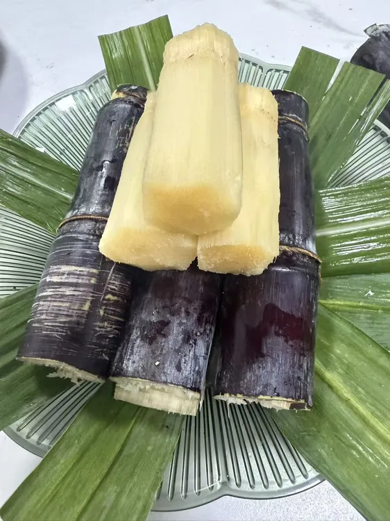广西黑皮甘蔗应季新鲜水果脆甜多汁现砍现发