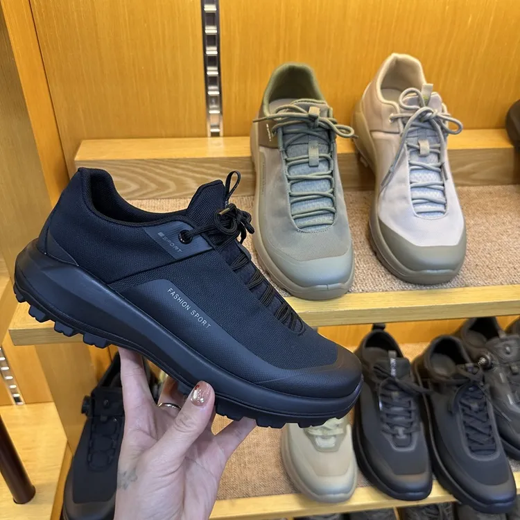 8537(单)新鸟家FL男士户外运动上班休闲防滑登山徒步鞋轻量跑山鞋