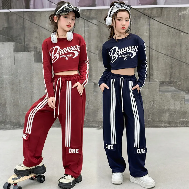 爵士舞jazz时髦女童春秋嘻哈街舞儿童酷飙风舞蹈少儿走秀演出服装