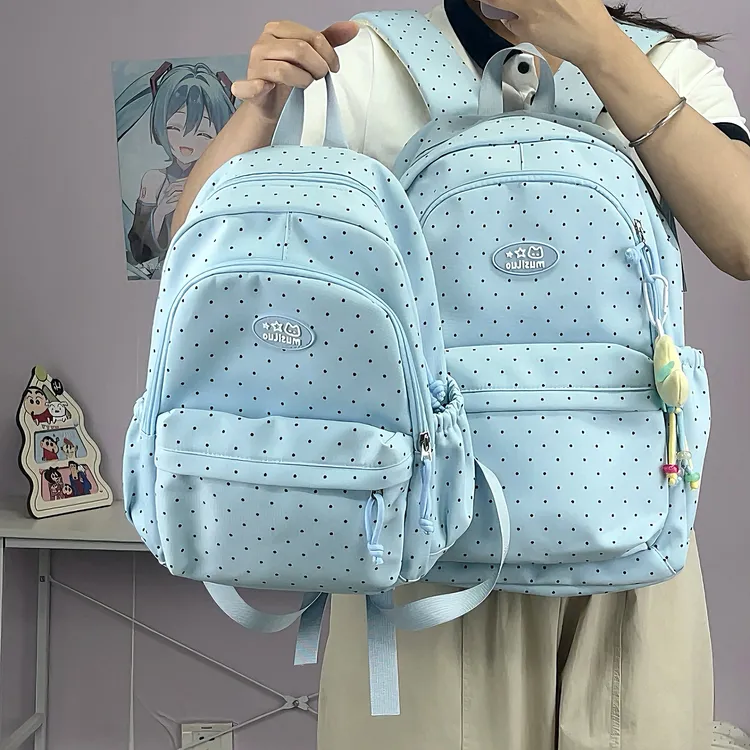 日系高颜值书包大容量初中学生双肩包上课通勤电脑背包双肩
